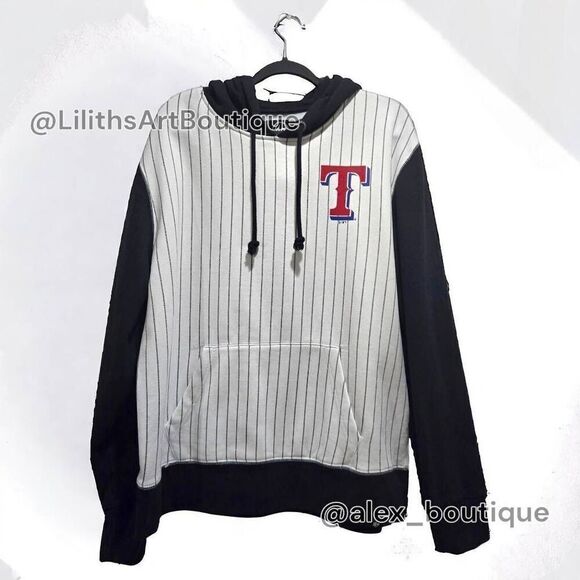 Texas Rangers Pinstripe 47 Hoodie(R009)-Size 2XL for Men - Picture 1 of 9